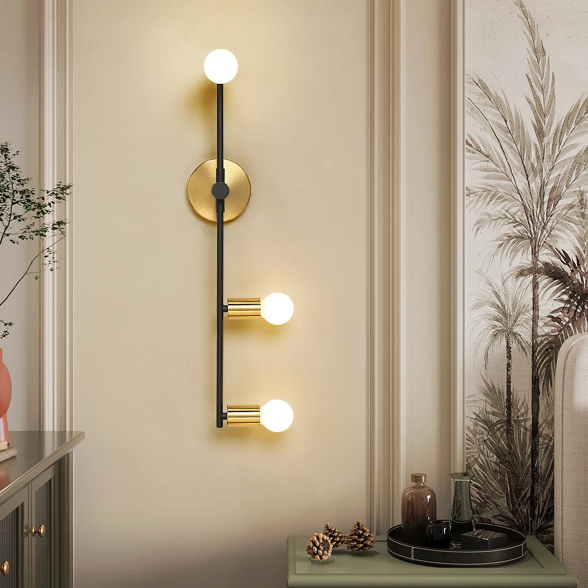 applique murale led maison intérieur éclairage fond ampoule e27 - vue 4 sur 10