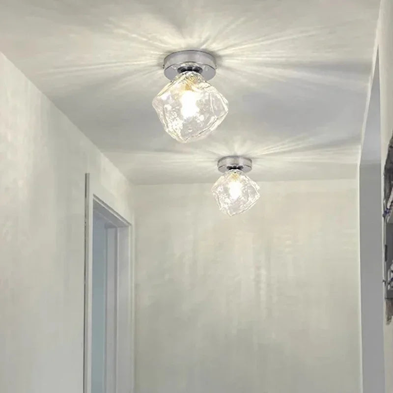 plafonnier moderne en verre pour décoration intérieure élégante - vue 4 sur 9
