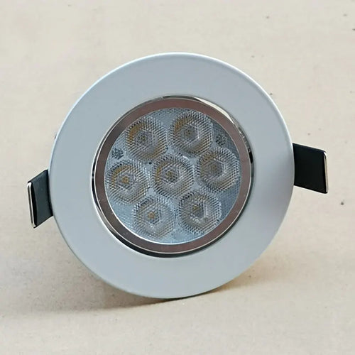 Embedded mini spotlight with driver kit, LED ceiling light, indoor downlight, 7W, 110V, 220V, 75mm~85mm hole - vue 5 sur 6
