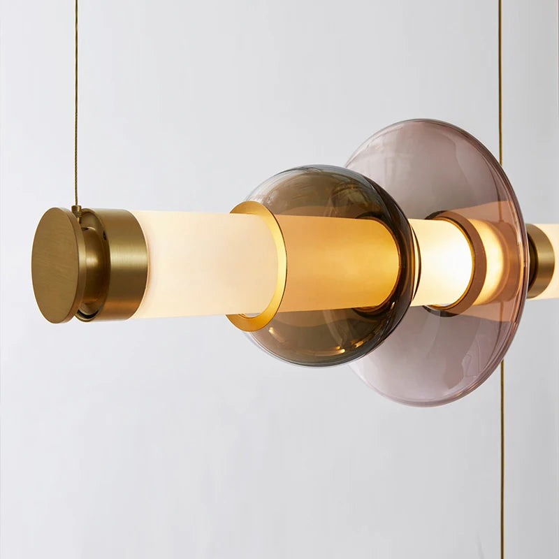 Suspensions design LED en verre de styliste du Canada - vue 4 sur 25