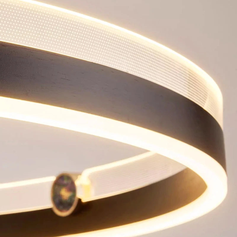 lustre led moderne suspension éclairage intérieur décoratif - vue 6 sur 7