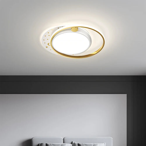 lustre moderne avec télécommande pour éclairage intérieur décoratif - vue 6 sur 15
