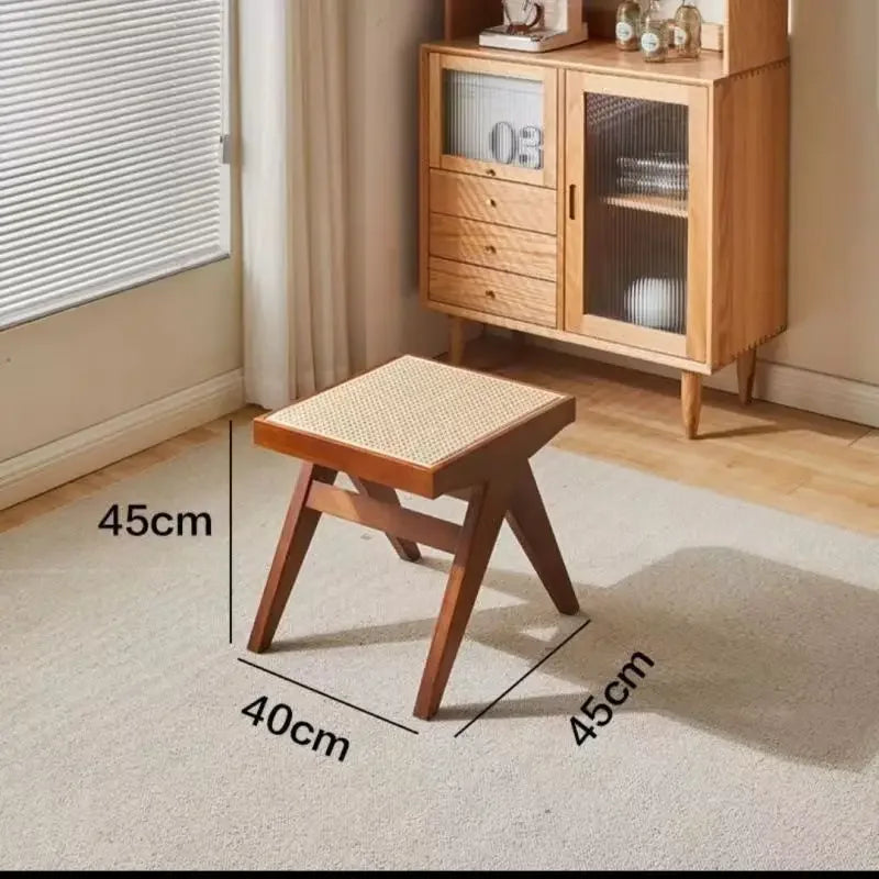 banc en rotin massif pour usage polyvalent et moderne - vue 10 sur 17
