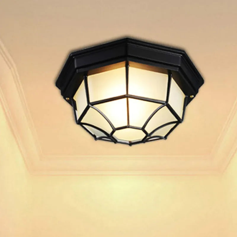 plafonnier led minimaliste extérieur étanche pour espaces modernes - vue 2 sur 9