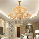 lustre en cristal moderne pour décoration intérieure avec éclairage led