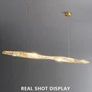 lustre en cristal design moderne pour ambiance élégante
