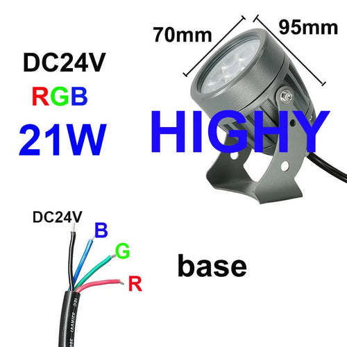 éclairage de jardin à led rgb étanche pour extérieur - vue 16 sur 17