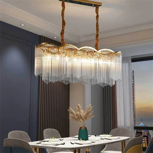 lustre en cristal moderne design luxe pour intérieur - vue 5 sur 10