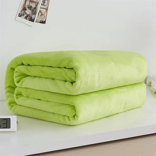 Plaid polaire flanelle douce chaude antipeluches maison