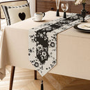 Chemin de table vintage motif floral esprit campagne