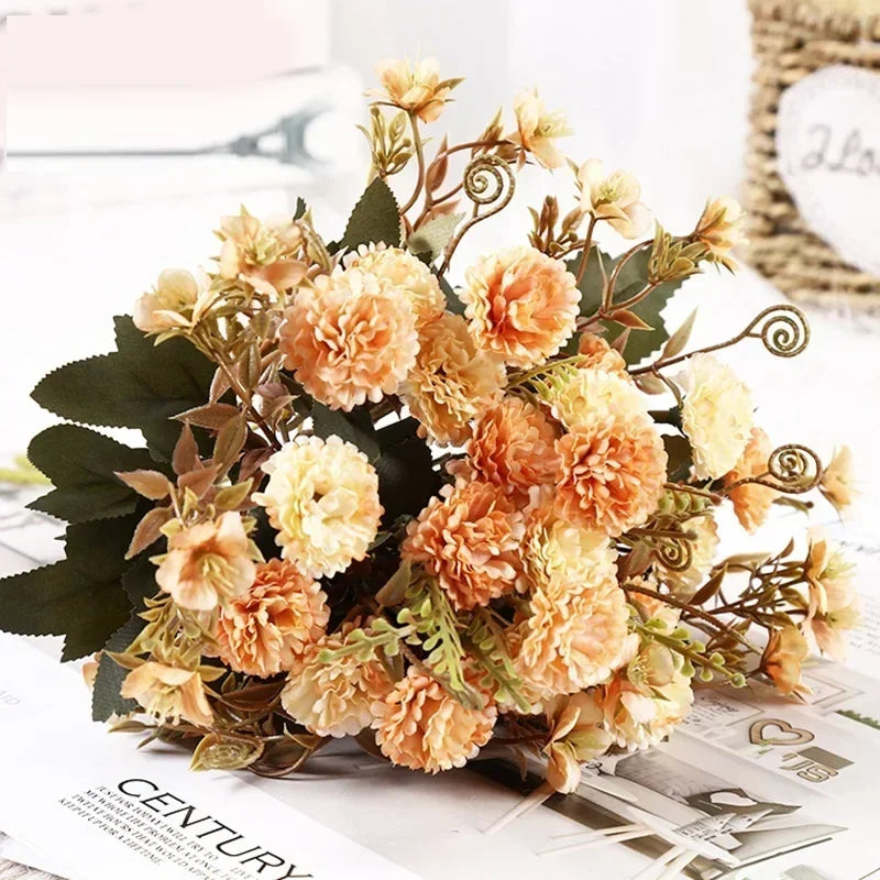 bouquet de lilas artificiels en soie pour décoration florale - vue 6 sur 12