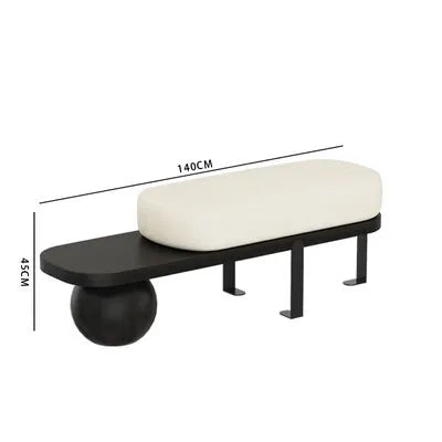 tabouret nordique en bois massif pour chaussures et repos - vue 12 sur 27