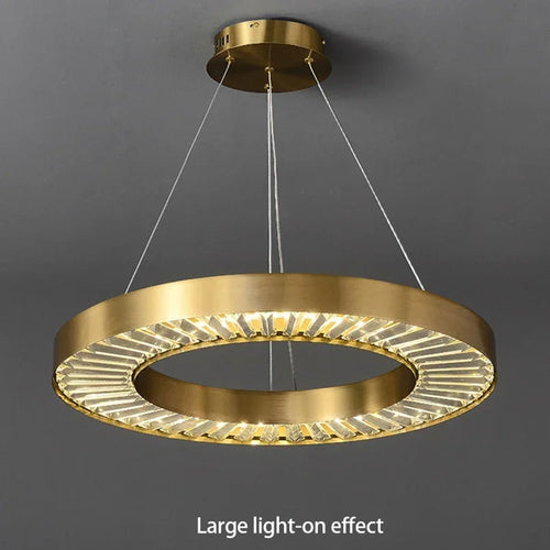 lustre en cristal à led design pour intérieur élégant - vue 6 sur 11
