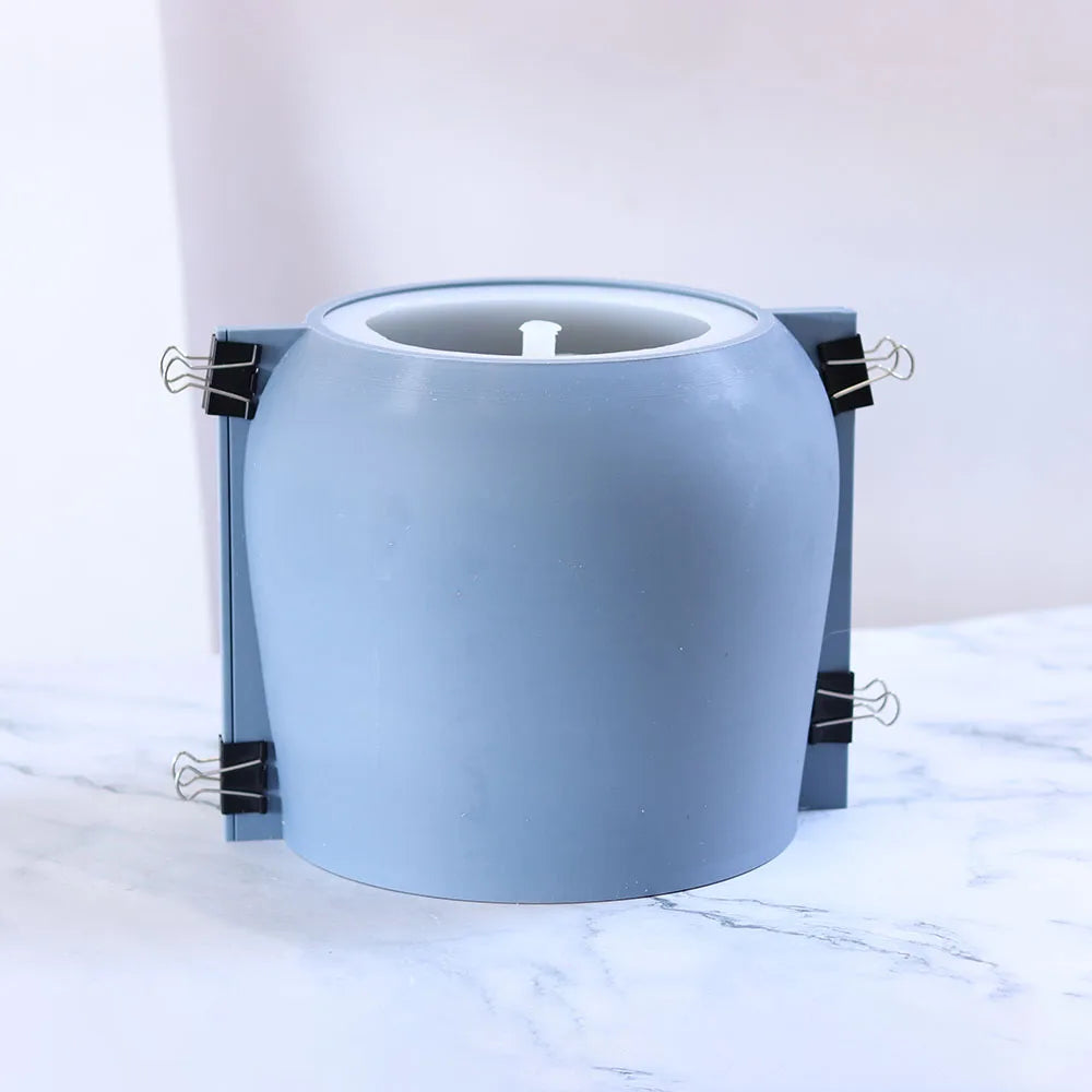 moule en silicone pour pot de fleurs en béton - vue 3 sur 9