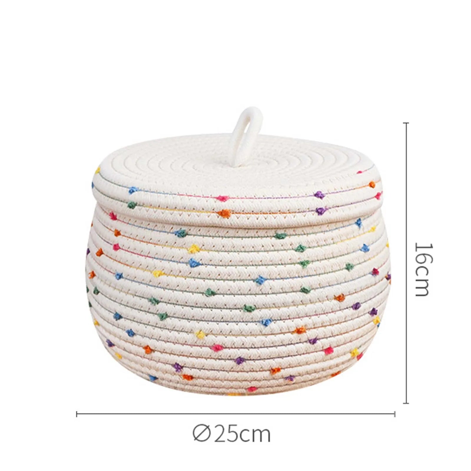 panier en coton tissé à la main pour rangement décoratif - vue 13 sur 15