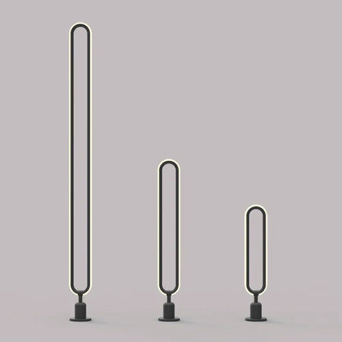 lampe LED extérieure ronde minimaliste pour jardin et allée - vue 7 sur 12