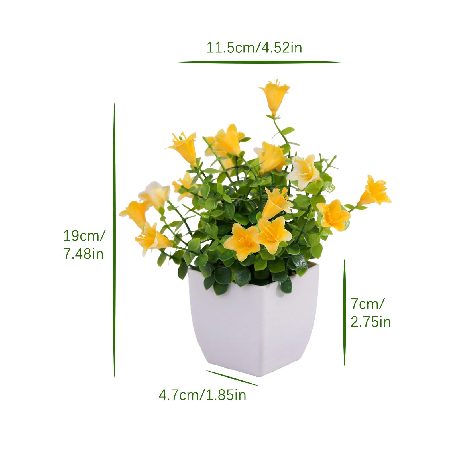 plante artificielle en pot pour décoration de bureau et jardin - vue 30 sur 45
