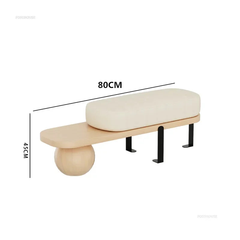 banc en bois massif multifonctionnel pour intérieur élégant - vue 13 sur 19