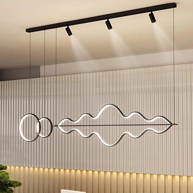 Lustre LED design moderne luminaire décoratif d'intérieur - vue 5 sur 8