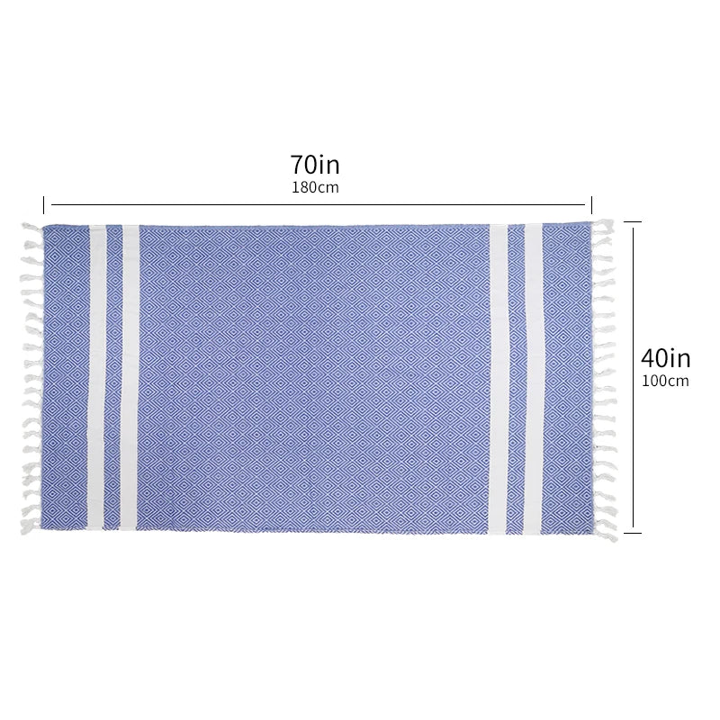 serviette de plage turque coton motif tissé - vue 7 sur 7