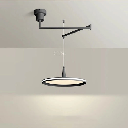 Modern Dining Table Pendant Lamps Swing Arm Hanging Light UFO Chandelier Lamp Restaurant Living Room Bar Kicthen Island Fixture - vue 2 sur 17