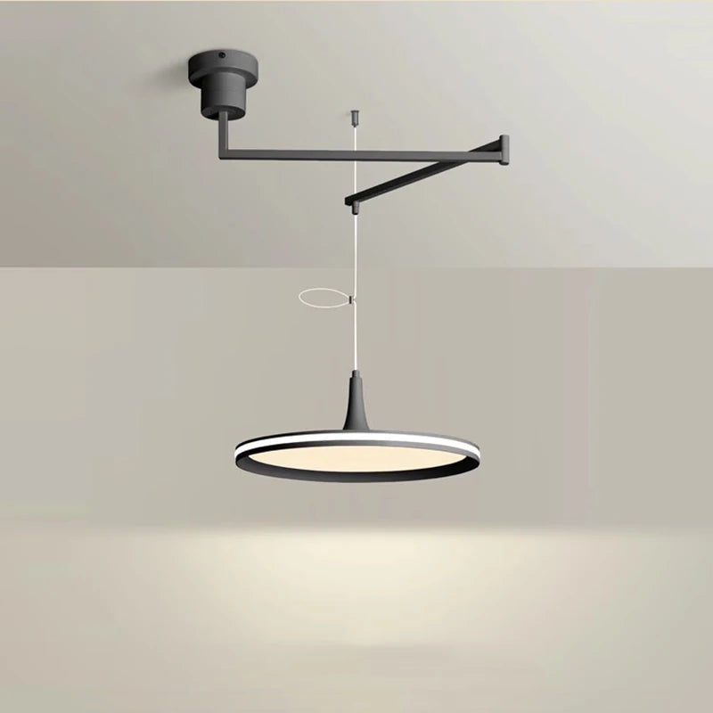 Modern Dining Table Pendant Lamps Swing Arm Hanging Light UFO Chandelier Lamp Restaurant Living Room Bar Kicthen Island Fixture - vue 1 sur 17