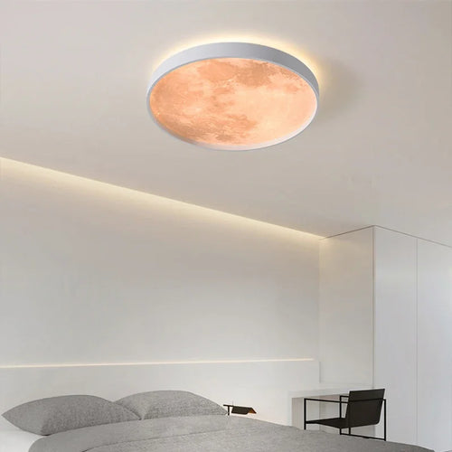 plafonnier led créatif en forme de lune design moderne décoratif - vue 4 sur 14
