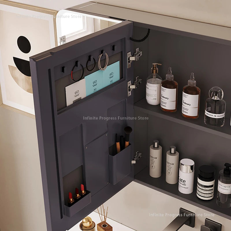 armoire intelligente avec rangement éclairé et toilettes séparées - vue 5 sur 14
