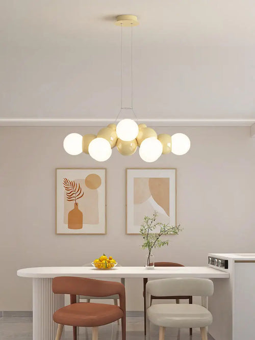lustre moderne à led en fer pour décoration intérieure - vue 5 sur 12