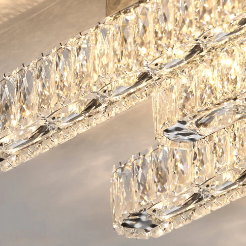 Plafonnier moderne de luxe en cristal - vue 5 sur 9
