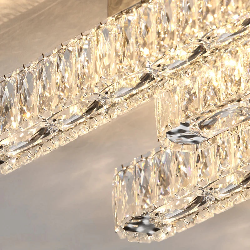 Plafonnier moderne de luxe en cristal - vue 5 sur 9