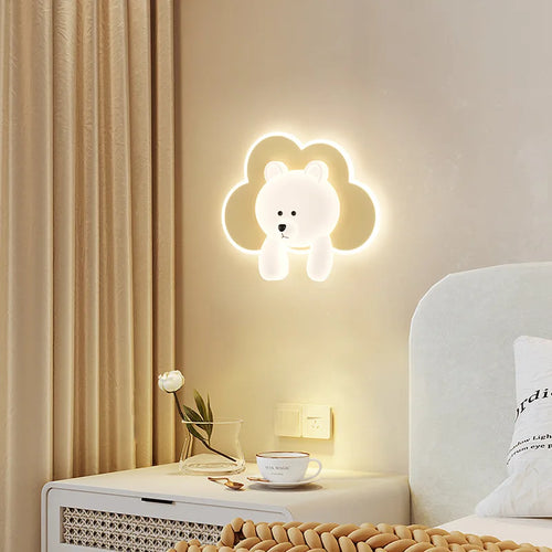 applique murale ourson nuage décoratif pour chambre enfant - vue 6 sur 12