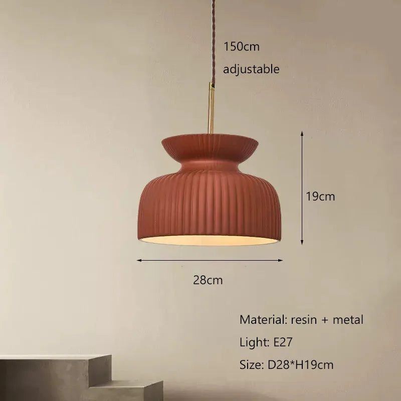 lustre nordique minimaliste led style crème pour restaurant