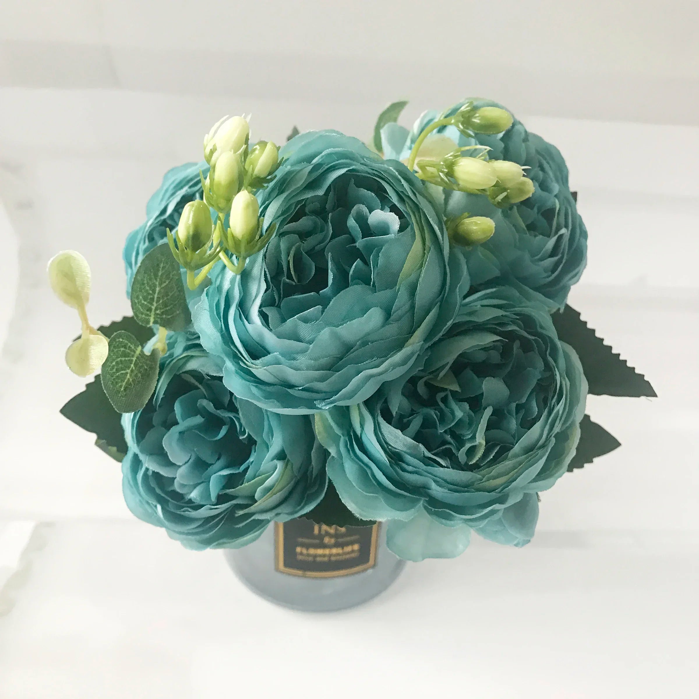 bouquet de pivoines artificielles pour décoration de mariage intérieur - vue 12 sur 17