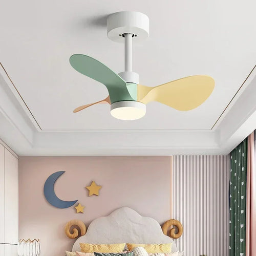 mini ventilateur de plafond moderne avec lumières pour enfants - vue 2 sur 13
