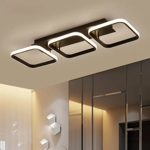 plafonnier led moderne rond carré pour décoration intérieure - vue 2 sur 10