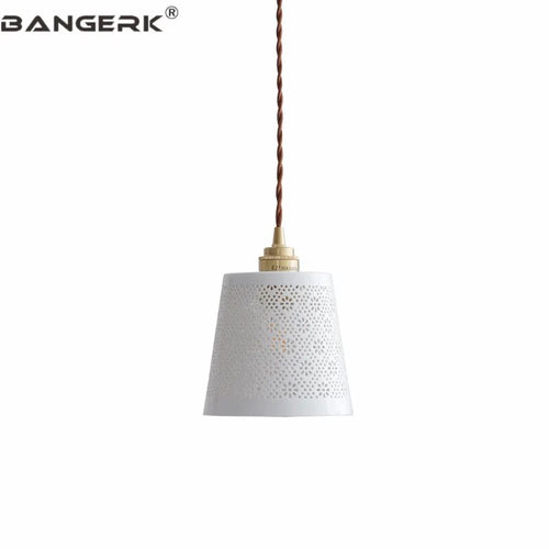 Suspension au design nordique moderne en cuivre et céramique - vue 7 sur 6