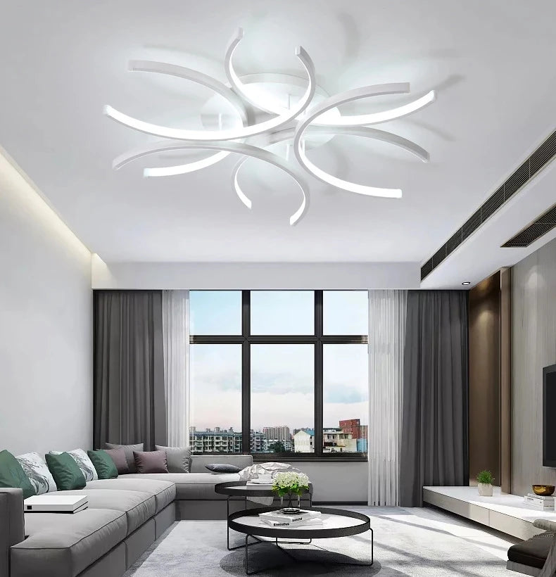 plafonnier moderne à leds créatif pour décoration intérieure - vue 2 sur 6