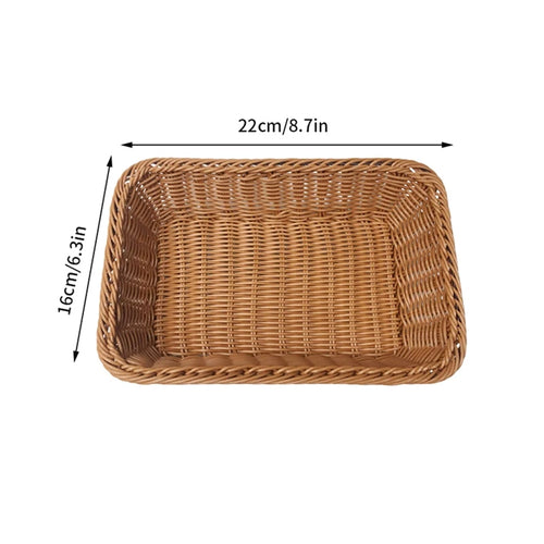 panier en osier mural organisateur de rangement tissé pour légumes - vue 12 sur 16