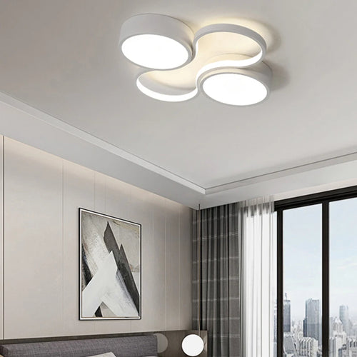 plafonnier led circulaire protection yeux design moderne créatif - vue 4 sur 10