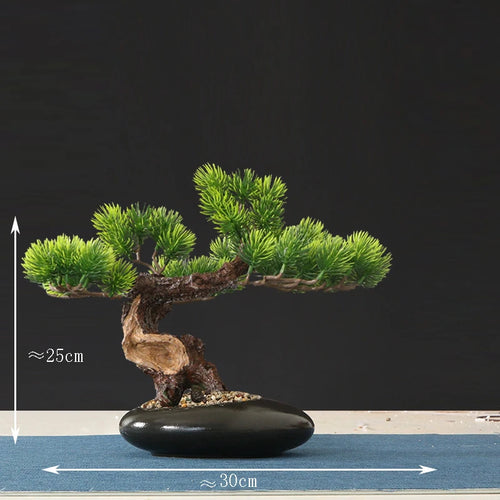 faux arbre bonsaï décoratif pour salon et aménagement paysager - vue 21 sur 36