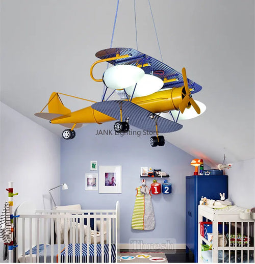lustre led avion pour enfants protection des yeux décoration environnementale - vue 5 sur 9
