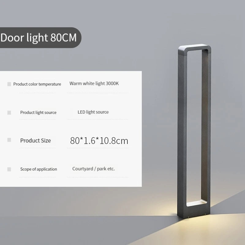 lampe de jardin moderne étanche en aluminium pour extérieur - vue 11 sur 21