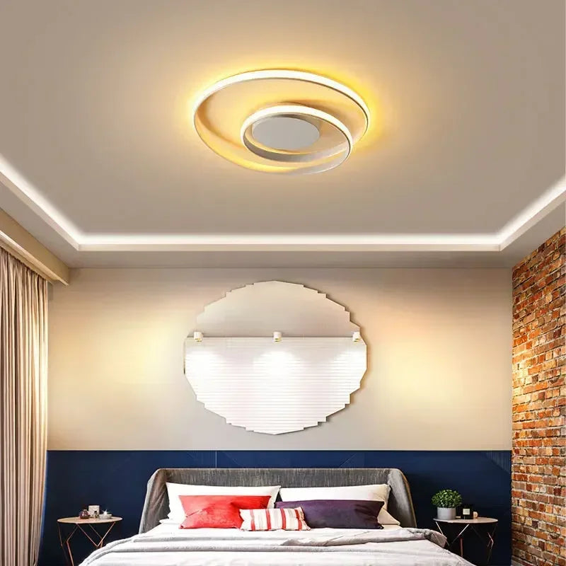 plafonnier moderne en aluminium led créatif nordique - vue 5 sur 12