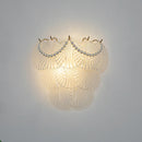 applique murale led en verre avec motifs nature luxe