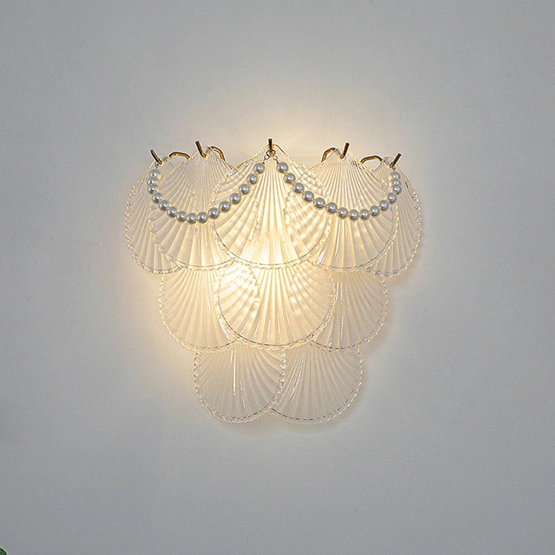 applique murale led en verre avec motifs nature luxe - vue 4 sur 15
