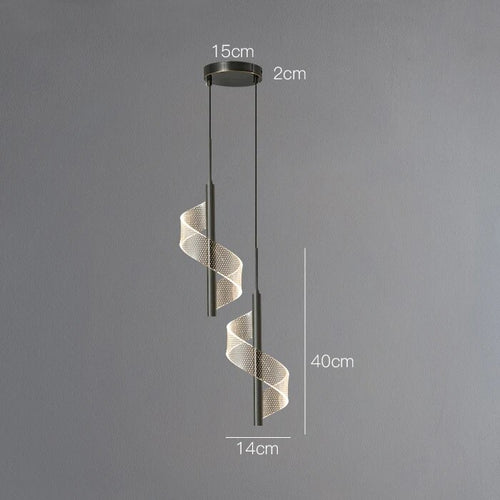 suspension cuivre minimaliste moderne luxe - vue 10 sur 10