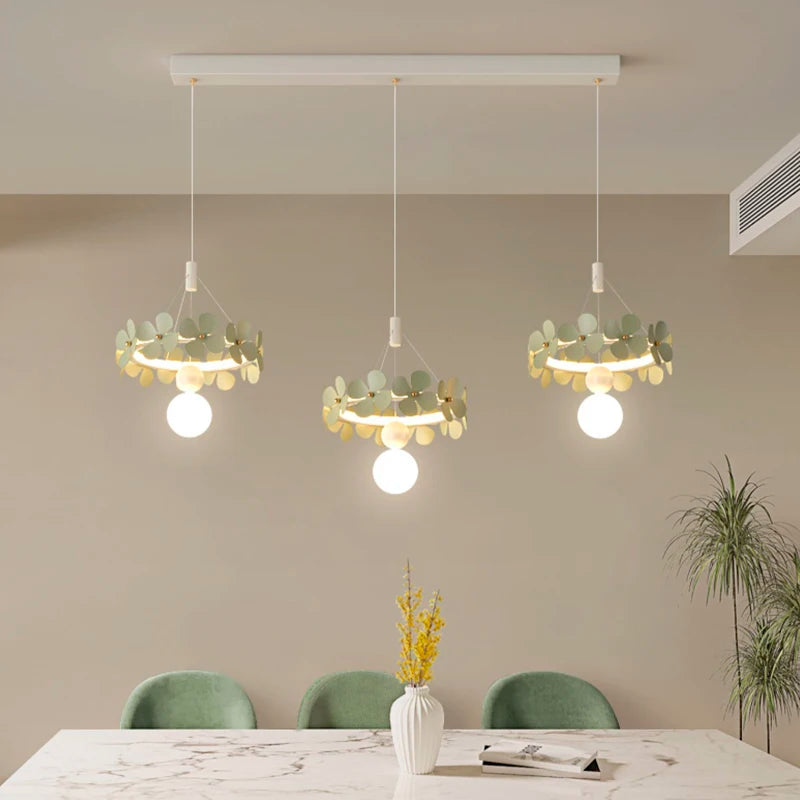 suspension minimalistes fleur créative ins moderne - vue 5 sur 10