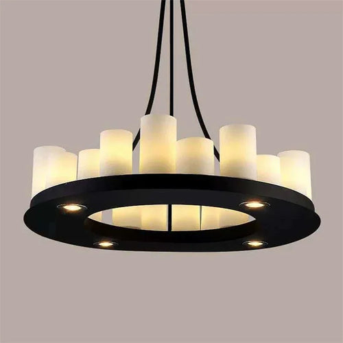 Retro American Bar, Luxury Restaurant, Bar Decoration, Front Desk, Red Wine Cup, Inverted Candlestick, Pendant Light - vue 5 sur 11