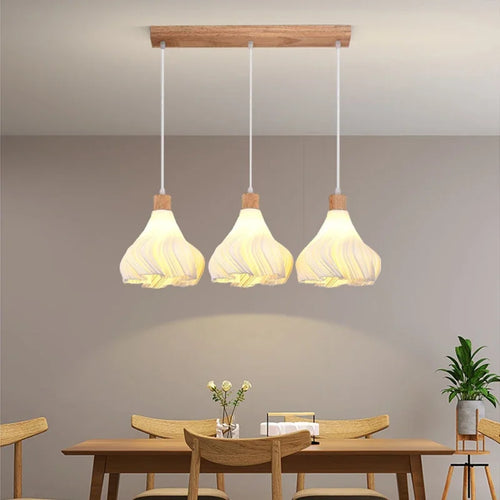 lustre moderne semi-circulaire pour décoration bar restaurant magasin - vue 2 sur 11